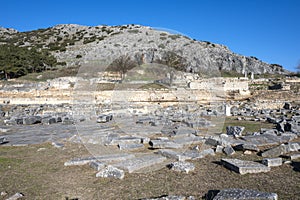 Ancient Ruins at archaeological area of Philippi, Greece