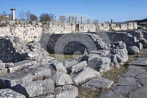 Ancient Ruins at archaeological area of Philippi, Greece