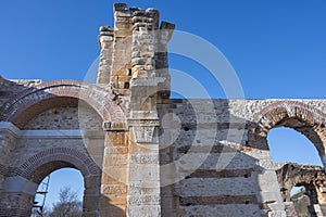 Ancient Ruins at archaeological area of Philippi, Greece