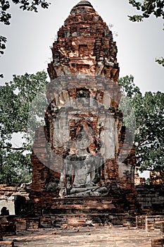 Ancient Ruins in Ayutthaya Historical Park