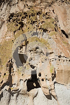 Ancient ruins in Bandelier National Monument