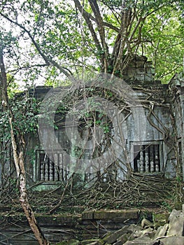 Ancient ruins of Beng Melia in the jungle, Cambodia