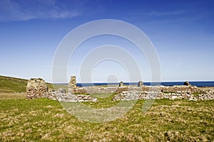 Ancient ruins at Broch of Mousa