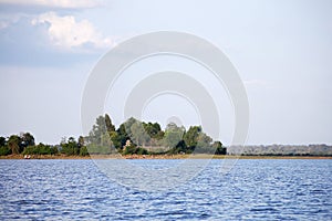 Ancient ruins building Prasat West Mebon temple of Khmer Empire in largest reservoir West Baray or Baray Teuk Thla for Cambodian