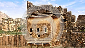 Ancient ruins. Bundi Palace, India