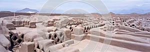 The ancient ruins of Chan Chan in Peru