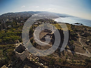 Ancient ruins of city of Byblos, Lebanon