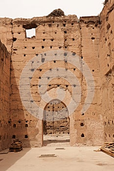 Ancient ruins of the El Badi Palace