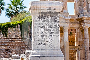 Ancient ruins at Ephesus historical ancient city