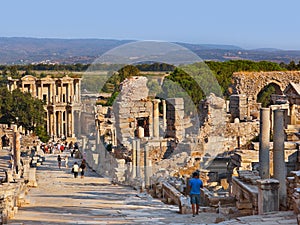 Ancient ruins in Ephesus Turkey