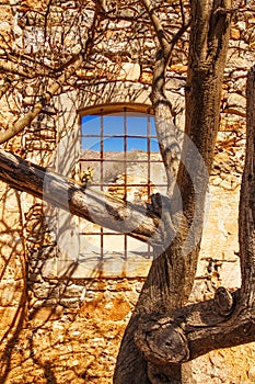 Ancient ruins of a fortified leper colony - Spinalonga Kalydon island