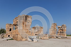 Ancient ruins Hierapolis. Turkey