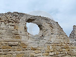 Ancient ruins of houses and religious buildings.Chersonesus Taurica National archaeological park.Popular tourist,research centre