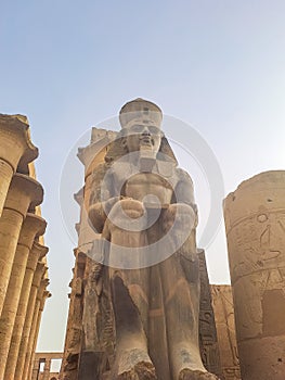 Ancient ruins of Karnak temple in Luxor. Egypt