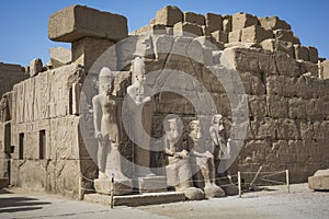 Ancient ruins of Karnak temple in Luxor. Egypt