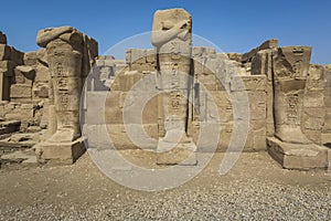 Ancient ruins of Karnak temple in Luxor. Egypt