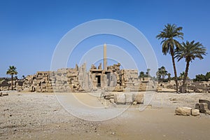 Ancient ruins of Karnak temple in Luxor. Egypt