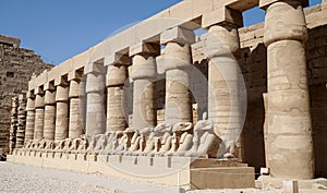 Ancient Ruins of the Karnak Temple in Luxor (Thebes), Egypt