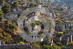 Ancient ruins of Kayakoy, Fethiye. Turkey