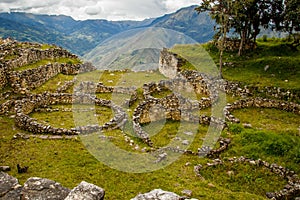 Ancient ruins of lost city in Kuelap, Peru