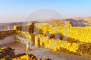 Ancient ruins of the Masada Fortress