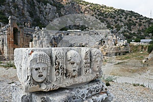 Ancient ruins of Mira, Turkey photo