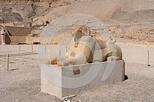 Ancient ruins of the Mortuary Temple of Queen Hatshepsut in Luxor