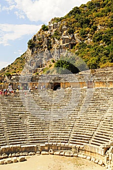 Ancient ruins in myra turkey