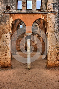 Ancient ruins in Necropolis of Cellah