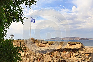 Ancient ruins of Neratzia Castle in Kos.