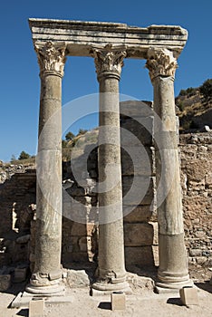 Ancient Ruins, Old Stone Roman Era Columns photo