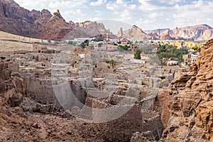 Ancient ruins in old town Al-Ula photo