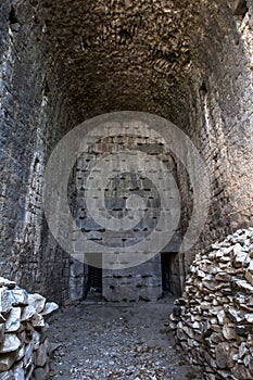 The ancient ruins of Pergamum at Bergama in Turkey.