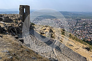 The ancient ruins of Pergamum at Bergama in Turkey.