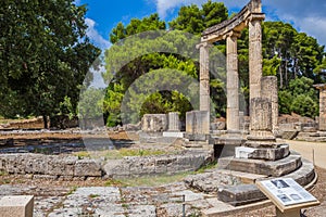 Ancient ruins of the Philippeion, Ancient Olympia
