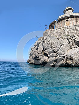 ancient ruins Pirate tower with beautiful view, introductory tour to Torre Picada near Port de SÃÂ³ller photo
