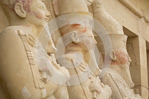 Ancient ruins of Queen Hatshepsut Temple, Luxor, Egypt