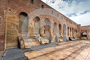 Ancient ruins of Roman Odeon, Patras, Peloponnese, Greece