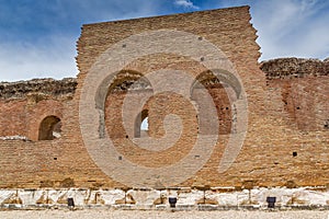 Ancient ruins of Roman Odeon, Patras, Peloponnese, Greece