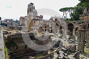 Ancient ruins in Rome