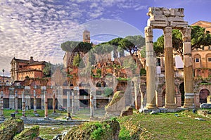 Ancient ruins. Rome, Italy.