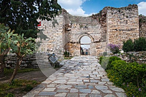 In the ancient ruins of Selcuk