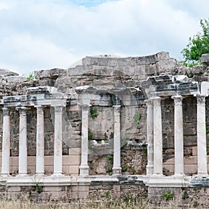 ancient ruins in Side, Turkey