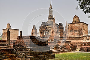 Ancient ruins in Sukhothai, Thailand