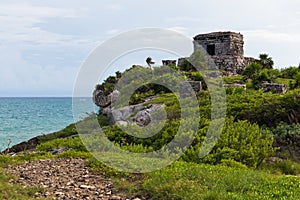 Templo Del Dios Viento in Tulum, Mexico photo