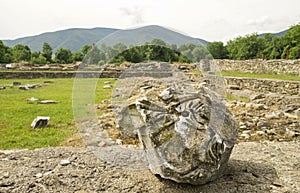 Ancient Ruins of Ulpia Traiana Augusta Dacica Sarmizegetusa in Romania photo