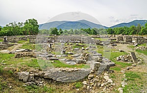 Ancient Ruins of Ulpia Traiana Augusta Dacica Sarmizegetusa in Romania photo