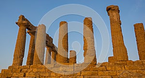 Ancient ruins in the Valley oaf the Temples, Sicily