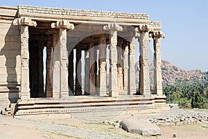 Ancient ruins of Vijayanagara Empire in Hampi