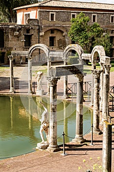 Ancient ruins of Villa Adriana, Tivoli, Italy